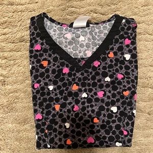 Cherokee heart scrub top